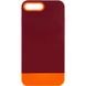 Чохол TPU+PC Bichromatic для Apple iPhone 7 plus / 8 plus (5.5"") (Brown burgundy / Orange)