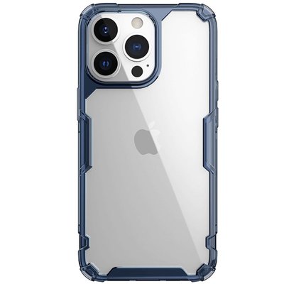 TPU чехол Nillkin Nature Pro Series для Apple iPhone 14 Pro Max (6.7") (Синий (прозрачный))
