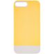 Чохол TPU+PC Bichromatic для Apple iPhone 7 plus / 8 plus (5.5"") (Creamy-yellow / White)