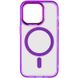 Чохол TPU Iris with MagSafe для Apple iPhone 14 Pro Max (6.7"") (Фіолетовий)