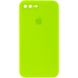Чохол Silicone Case Square Full Camera Protective (AA) для Apple iPhone 7 plus / 8 plus (5.5"") (Салатовий / Neon green)