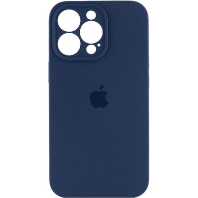 Чехол Silicone Case Full Camera Protective (AA) для Apple iPhone 15 Pro Max (6.7") (Синий / Abyss Blue)