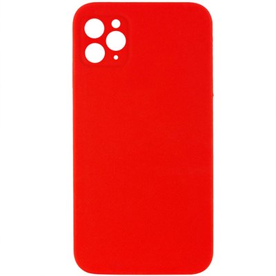 Уценка Чехол Silicone Case Lakshmi Square Full Camera для Apple iPhone 11 Pro (5.8") (Эстетический дефект / Красный / Red)