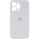 Чохол Silicone Case Full Camera Protective (AA) для Apple iPhone 15 Pro Max (6.7"") (Білий / White)