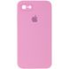 Уцінка Чохол Silicone Case Square Full Camera Protective (AA) для Apple iPhone 7 / 8 / SE (2020) (Розкрита упаковка / Рожевий / Light pink)