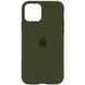 Чохол Silicone Case Full Protective (AA) для Apple iPhone 11 (6.1"") (Зелений / Dark Olive)