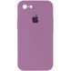 Уцінка Чохол Silicone Case Square Full Camera Protective (AA) для Apple iPhone 7 / 8 / SE (2020) (Розкрита упаковка / Ліловий / Lilac Pride)