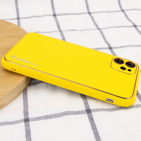 Шкіряний чохол Xshield для Apple iPhone 11 (6.1"") (Жовтий / Yellow)