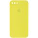 Чохол Silicone Case Square Full Camera Protective (AA) для Apple iPhone 7 plus / 8 plus (5.5"") (Жовтий / Bright Yellow)