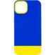 Чохол TPU+PC Bichromatic для Apple iPhone 13 (6.1"") (Navy Blue / Yellow)