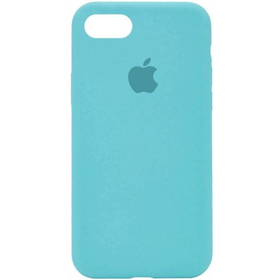 Чохол Silicone Case Full Protective (AA) для Apple iPhone 7 / 8 / SE (2020) (4.7"") (Бірюзовий / Marine Green)
