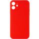 Силіконовий чохол Candy Full Camera для Apple iPhone 12 (6.1"") (Червоний / Red)