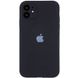 Чохол Silicone Case Full Camera Protective (AA) для Apple iPhone 12 (6.1"") (Чорний / Black)