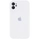 Чохол Silicone Case Full Camera Protective (AA) для Apple iPhone 12 (6.1"") (Білий / White)