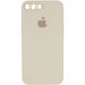 Чохол Silicone Case Square Full Camera Protective (AA) для Apple iPhone 7 plus / 8 plus (5.5"") (Бежевий / Antigue White)