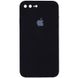 Чохол Silicone Case Square Full Camera Protective (AA) для Apple iPhone 7 plus / 8 plus (5.5"") (Чорний / Black)