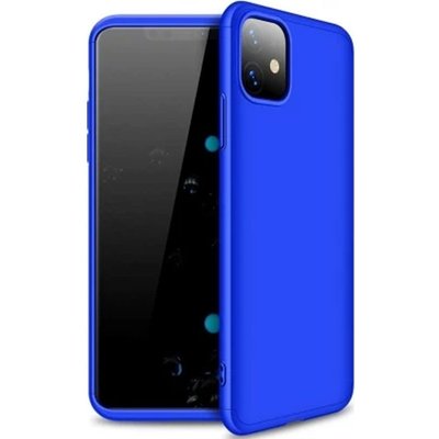 Пластиковая накладка GKK LikGus 360 градусов (opp) для Apple iPhone 11 (6.1") (Синий)