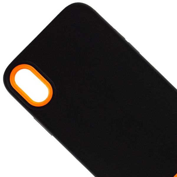 Чохол TPU+PC Bichromatic для Apple iPhone X / XS (5.8"") (Black / Orange)