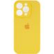 Чохол Silicone Case Full Camera Protective (AA) для Apple iPhone 15 Pro Max (6.7"") (Жовтий / Yellow)