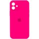 Чохол Silicone Case Full Camera Protective (AA) для Apple iPhone 12 (6.1"") (Рожевий / Barbie pink)