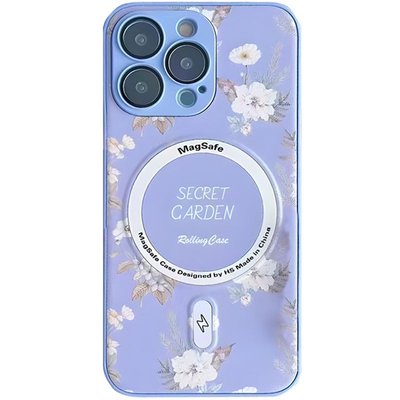 TPU+PC чохол Secret Garden with MagSafe для Apple iPhone 12 Pro Max (6.7"") (Lilac)
