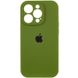 Чохол Silicone Case Full Camera Protective (AA) для Apple iPhone 15 Pro Max (6.7"") (Зелений / Dark Olive)