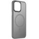 TPU+PC чохол Metal Buttons with MagSafe Colorful для Apple iPhone 15 (6.1"") (Сірий)