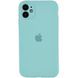Чохол Silicone Case Full Camera Protective (AA) для Apple iPhone 12 (6.1"") (Бірюзовий / Marine Green)