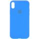 Чохол Silicone Case Full Protective (AA) для Apple iPhone X (5.8"") / XS (5.8"") (Блакитний / Blue)