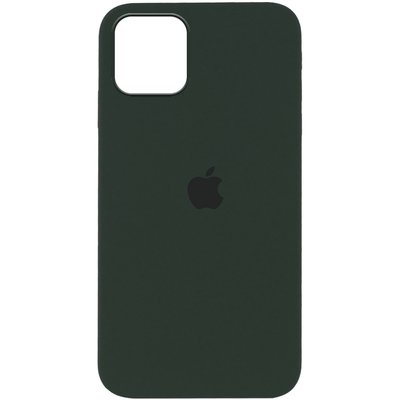 Уценка Чехол Silicone Case Full Protective (AA) для Apple iPhone 12 Pro Max (6.7") (Эстетический дефект / Зеленый / Cyprus Green)