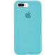 Чохол Silicone Case Full Protective (AA) для Apple iPhone 7 plus / 8 plus (5.5"") (Бірюзовий / Marine Green)