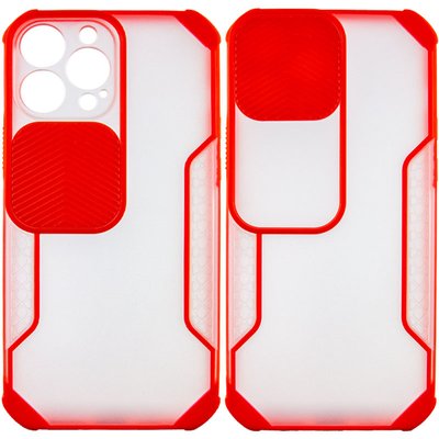 Чохол Camshield matte Ease TPU зі шторкою для Apple iPhone 13 Pro Max (6.7"") (Червоний)