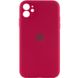 Чохол Silicone Case Full Camera Protective (AA) для Apple iPhone 12 (6.1"") (Червоний / Rose Red)