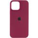 Чохол Silicone Case Full Protective (AA) для Apple iPhone 15 Pro Max (6.7"") (Бордовий / Maroon)