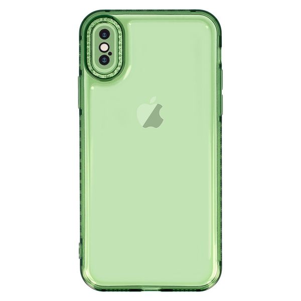 Чохол TPU Starfall Clear для Apple iPhone XS Max (6.5"") (Зелений)