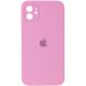 Чохол Silicone Case Square Full Camera Protective (AA) для Apple iPhone 11 (6.1"") (Рожевий / Light pink)