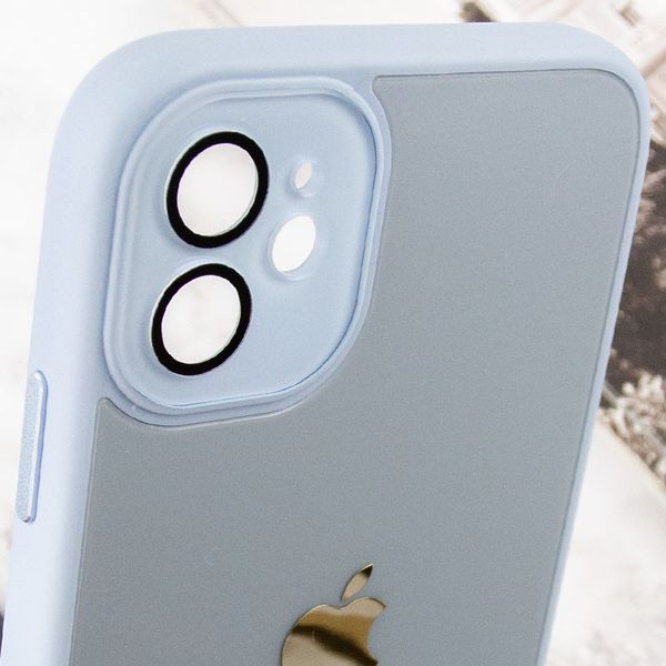 Чохол TPU+Glass Sapphire Midnight для Apple iPhone 12 (6.1"") (Блакитний / Blue)
