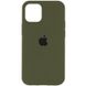 Чохол Silicone Case Full Protective (AA) для Apple iPhone 15 Pro Max (6.7"") (Зелений / Dark Olive)