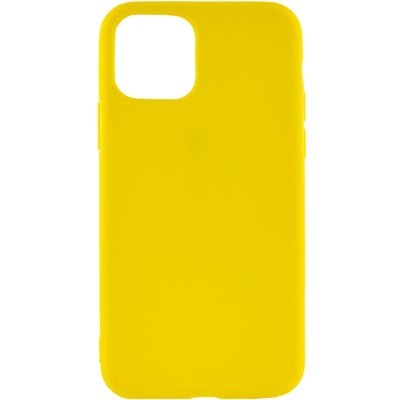 Силиконовый чехол Candy для Apple iPhone 11 (6.1") (Желтый)
