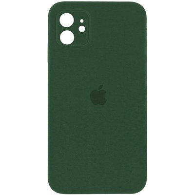 Чехол Silicone Case Square Full Camera Protective (AA) для Apple iPhone 11 (6.1") (Зеленый / Cyprus Green)