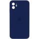 Чохол Silicone Case Square Full Camera Protective (AA) для Apple iPhone 11 (6.1"") (Темно-синій / Midnight blue)