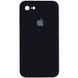 Чохол Silicone Case Square Full Camera Protective (AA) для Apple iPhone 7 / 8 / SE (2020) (4.7"") (Чорний / Black)