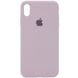 Чохол Silicone Case Full Protective (AA) для Apple iPhone X (5.8"") / XS (5.8"") (Сірий / Lavender)