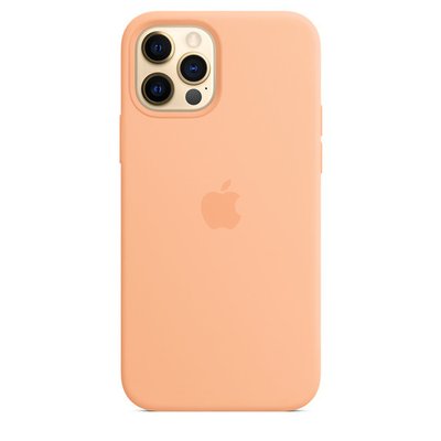 Чохол Silicone Case Full Protective (AA) для Apple iPhone 12 Pro Max (6.7"") (Помаранчевий / Cantaloupe)