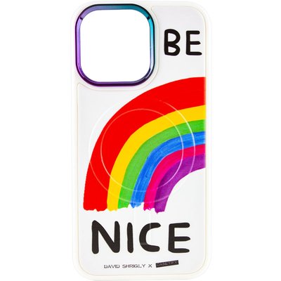 TPU+PC чохол Funny pictures with MagSafe для Apple iPhone 13 Pro Max (6.7"") (Be Nice)