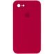 Чохол Silicone Case Square Full Camera Protective (AA) для Apple iPhone 7 / 8 / SE (2020) (4.7"") (Червоний / Rose Red)