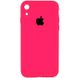 Чохол Silicone Case Square Full Camera Protective (AA) для Apple iPhone XR (6.1"") (Рожевий / Barbie pink)