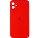 Чохол Silicone Case Square Full Camera Protective (AA) для Apple iPhone 11 (6.1"") (Червоний / Red)
