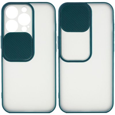 Чохол Camshield mate TPU зі шторкою для камери для Apple iPhone 13 Pro (6.1"") (Зелений)