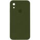 Чохол Silicone Case Square Full Camera Protective (AA) для Apple iPhone XR (6.1"") (Зелений / Dark Olive)